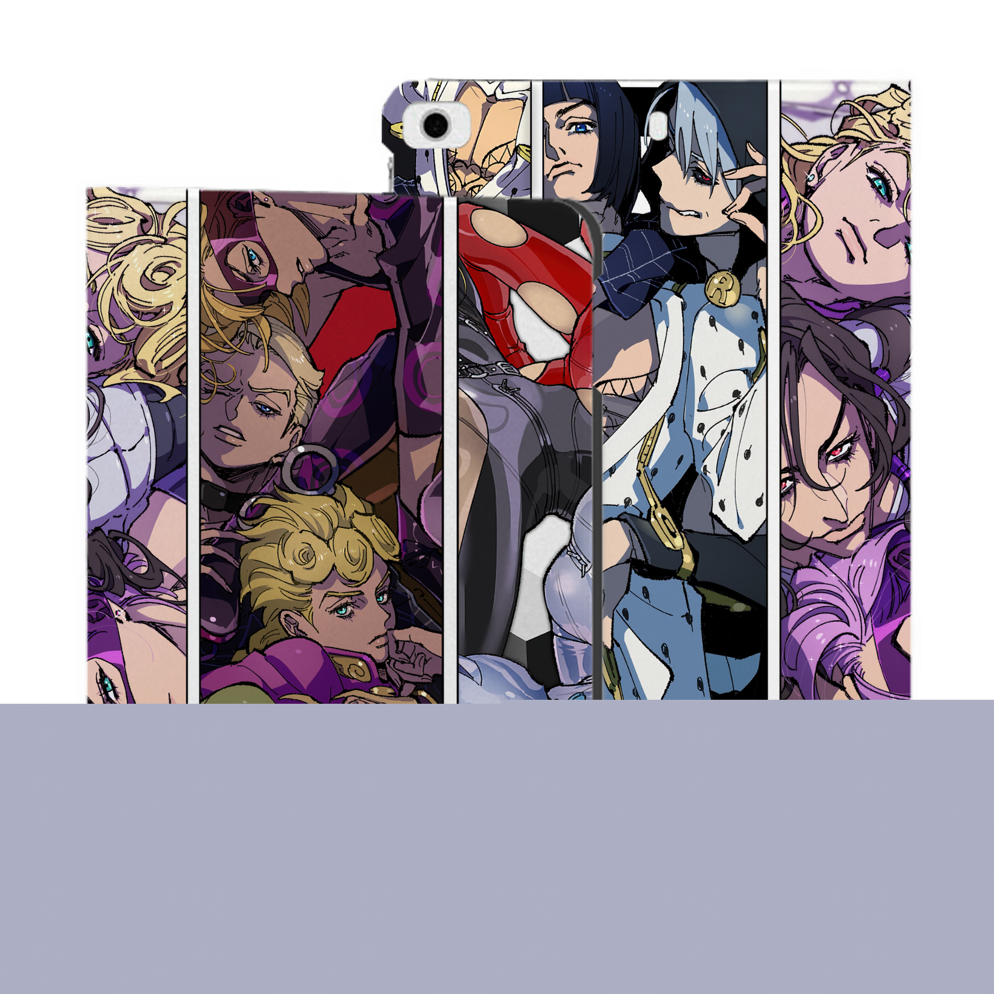 （画像用） ジョジョの奇妙な冒険 JoJo's Bizarre Adventure IPad ケース ブック型 PUレザー TPU 耐衝撃 軽量 薄型 ペン収納なし 全面保護 IPad 各モデル対応